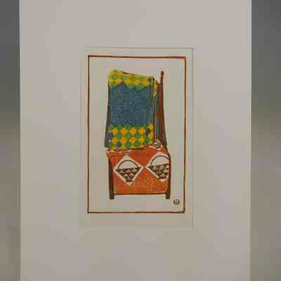 Two Quilts on Chair