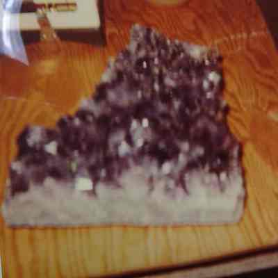 Amethyst with cacoxenite inclusions