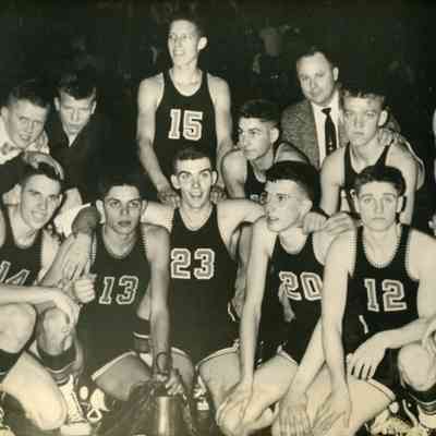 1956 Moral Township High School, basketball team, Shelby County Champs