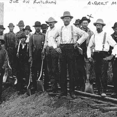 Railroad Laborers, Shelby County, Indiana, about 1900
