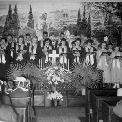 Easter 1957, Pleasant View Baptist Church