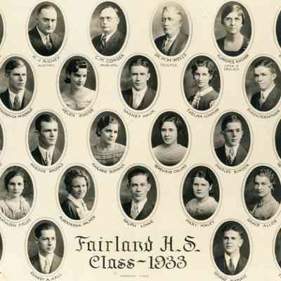 1933 Fairland High School, class
