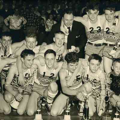 1952 Moral Township High School, basketball team, Shelby County Champs