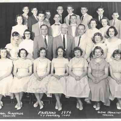 1956 Fairland School, 8th grade class