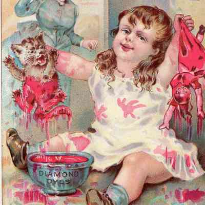 Diamond Dyes Advertising Card