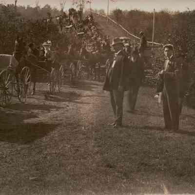 Line of Attendees Entering Fairground