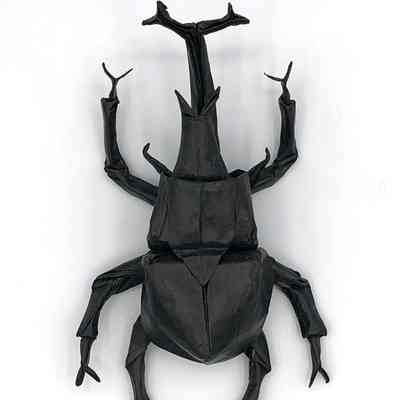 (F) - Mariano, Herman (Folder, Israel); Lang, Robert J. (Creator, USA) - Samurai helmet beetle