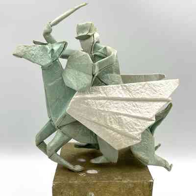 (F) - Vong, Gabriel (Folder, Hong Kong); Noboru, Miyajima (Creator, Japan) - Knight on Pegasus