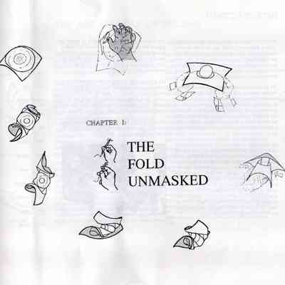 "The Fold Unmasked" - Cover of the instructional booklet: A copy of this booklet is kept at the museum library.