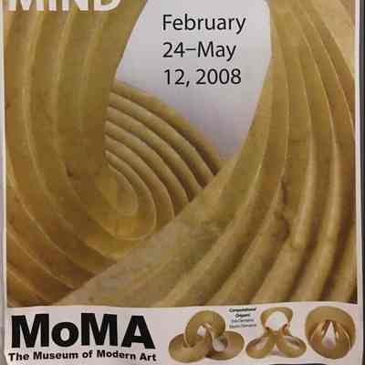 Poster for the “Design and the Elastic Mind” exhibition at MoMA in 2008: The image is a poster for the “Design and the Elastic Mind” exhibition at MoMA in 2008