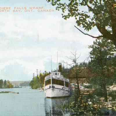 At Chaudiere Falls Wharf, near North Bay, Ont., Canada