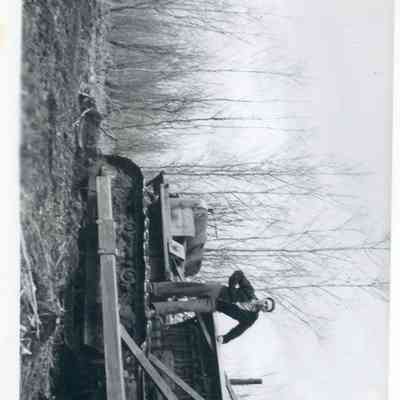 Man Next to Bulldozer