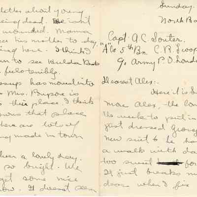 Letter to Alexander Carr Souter