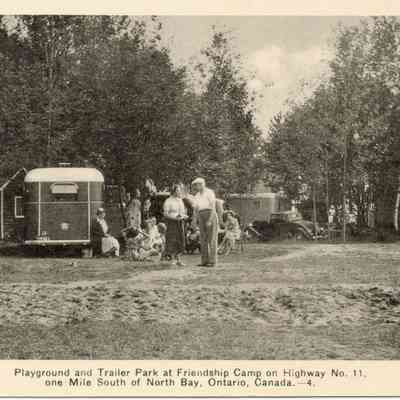 Playground and Trailer Park at Friendship Camp on Highway No. 11, one mile South of North Bay, Ontario, Canada. --4