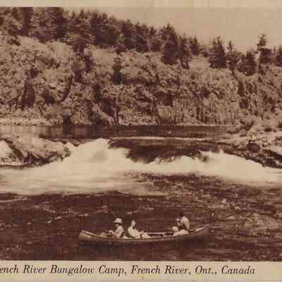 Fishing at French River Bungalow Camp, French River, Ont., Canada