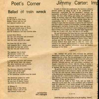 Ballad of train wreck