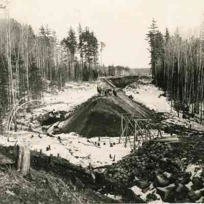 Rail Bed Being Laid