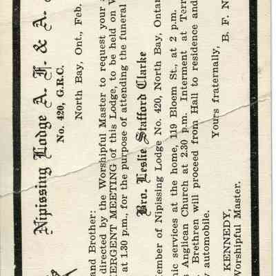 Lodge Invitation