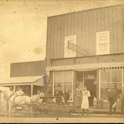 Group in Front of Store