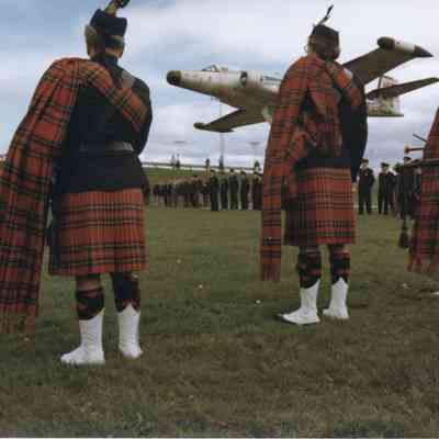 North Bay Pipe and Drums at1982 Battle of Britain Memorial, Lee Park