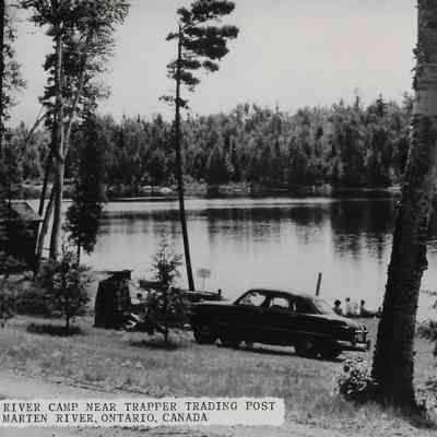 Marten River Camp Near Trapper Trading Post. Marten River, Ontario, Canada.