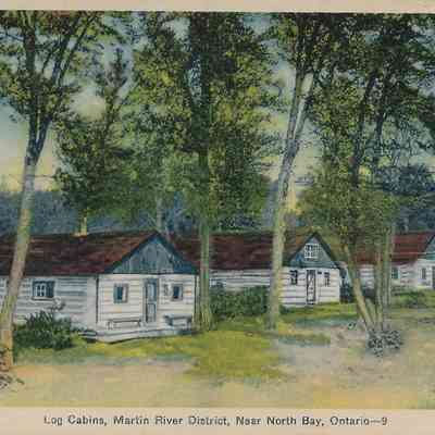 Log Cabins, Martin River District, Near North Bay, Ontario-9