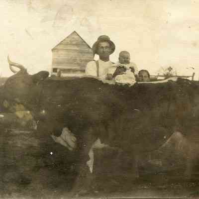 Trio with Cow