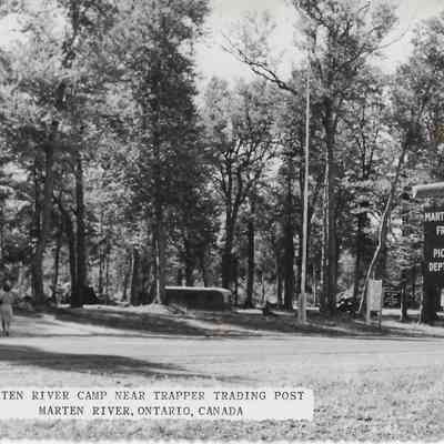 Marten River Camp Near Trapper Trading Post. Marten River, Ontario, Canada.