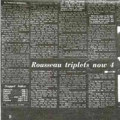 Rousseau triplets now 4