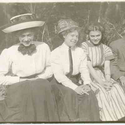 Photograph of Flora Baillie Souter , A.C. Souter and Two Women