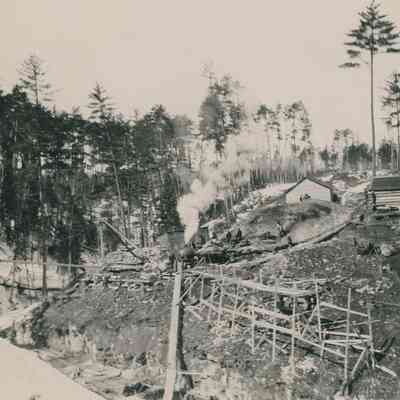 Tracks Being Laid in Gully
