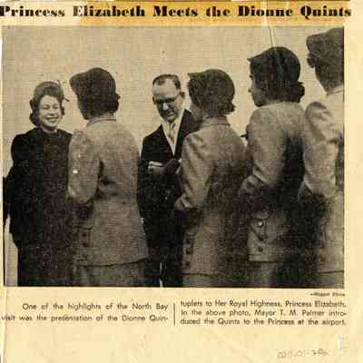 The North Bay Nugget Articles Connected to the North Bay Airport and Royal Visit