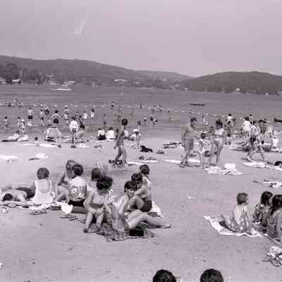 People on the Beach + Children Playing at Trout Lake