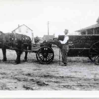 Man, Horses and Carriage
