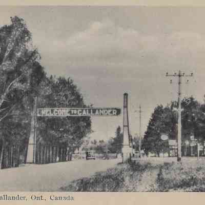 Gateway to Callander, Ont., Canada