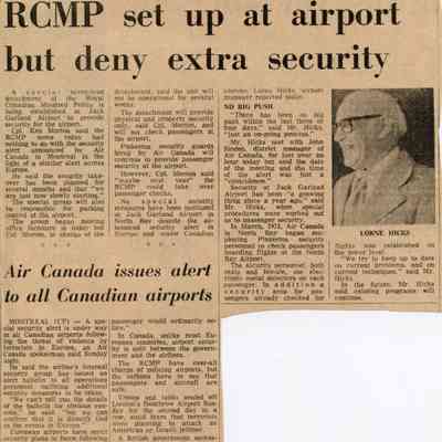 RCMP Security at Airport