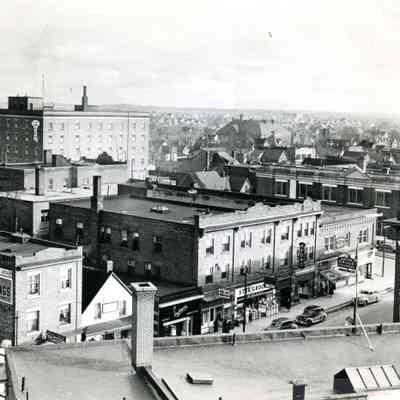 Photo of Main Street North Bay from top of St. Regis