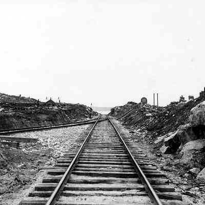 Railway tracks into John B. Smith & Sons Ltd. Callander Property