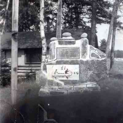 Monument to the Champlain Indian Trail