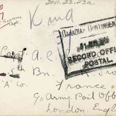 Envelopes Addressed to Capt A.C. Souter
