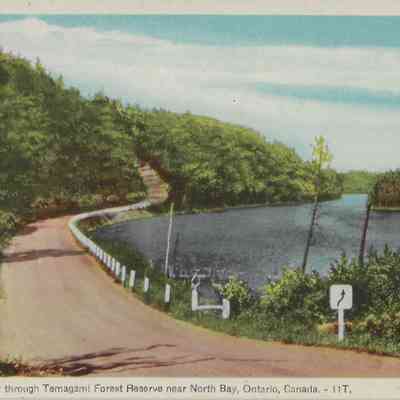 Ferguson Highway through Temagami Forest Reserve near North Bay, Ontario, Canada. - 11T.