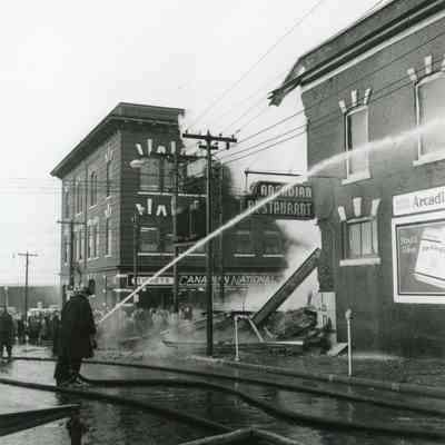 Arcadian Restaurant and Sayas Drug Store Fire - North Bay