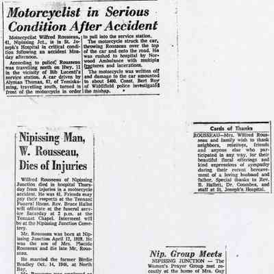 Motorcyclist in Serious Condition After Accident