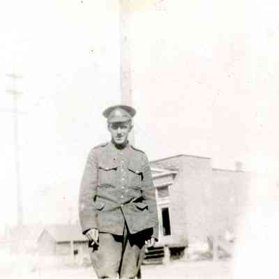 Ed Milburn in First World War Uniform