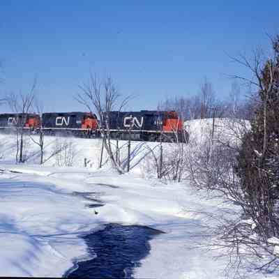 Snow, water and CN freight