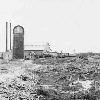 Lumberyard with Wood Debris