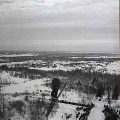 Person attempting the Ski Jump