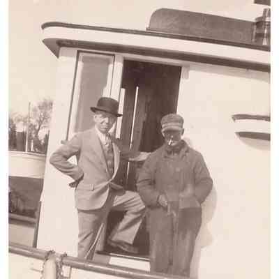 J.G. Elise and Another man on the Deck of the Sea Gull