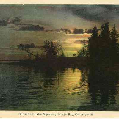 Sunset on Lake Nipissing, North, Bay, Ontario--16