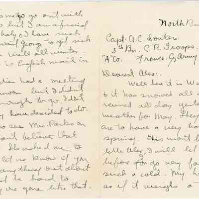 Letter to Alexander Carr Souter from Flo